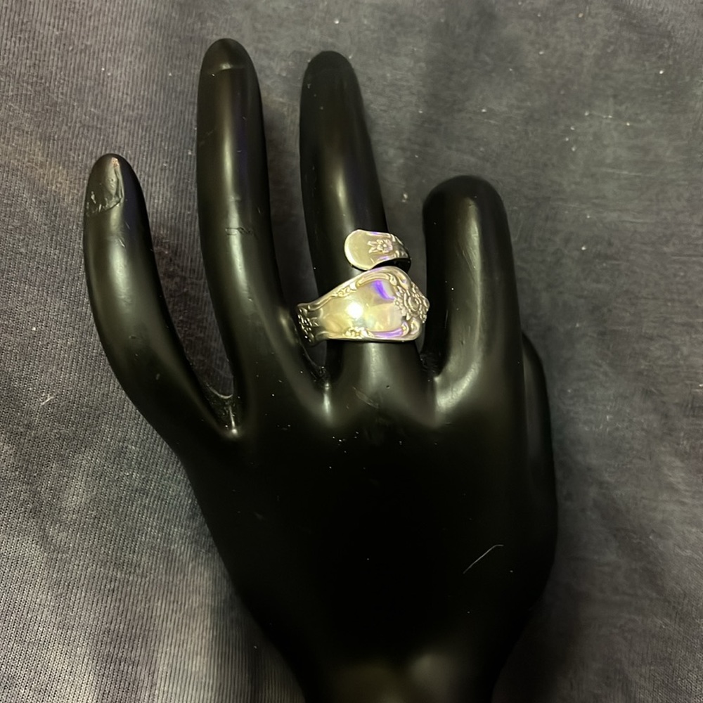 WMA Rogers Oneida LTD Vintage Spoon Ring Flatware Silverware Silver Plated Ring - Picture 9 of 17